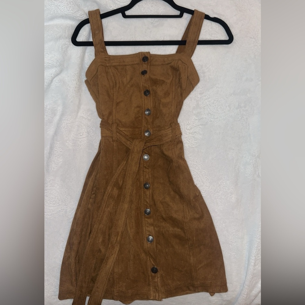 Fall suede dress